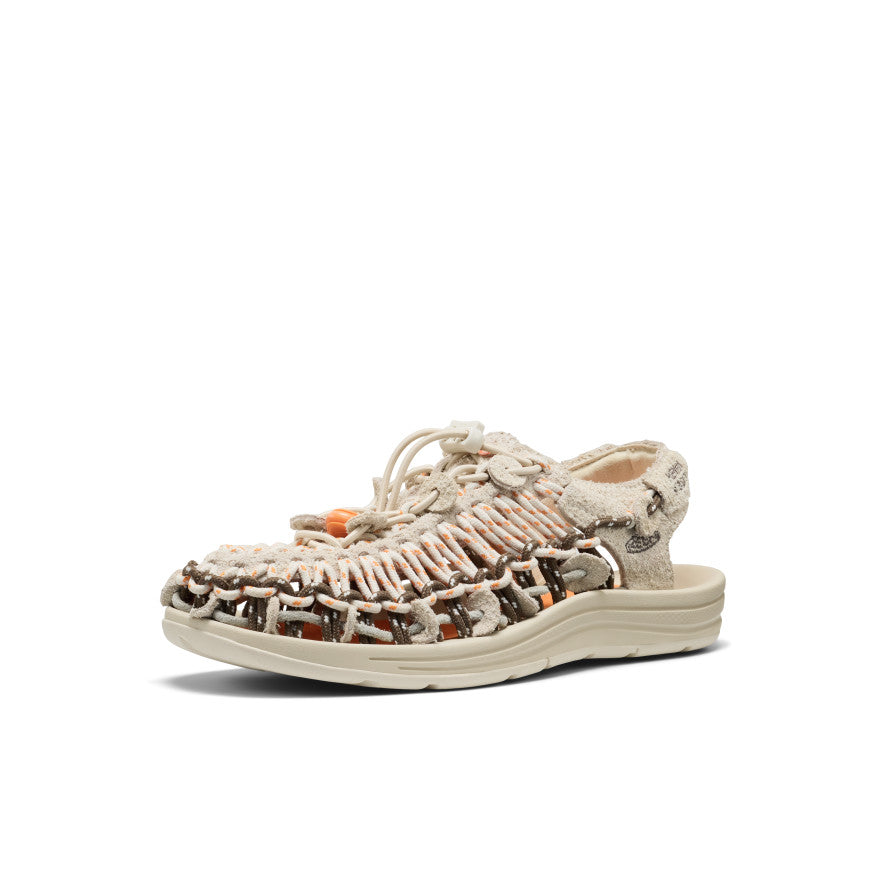 Zapatilla UNEEK x Henrik Vibskov de cuero unisex Tangerine Cream -  3