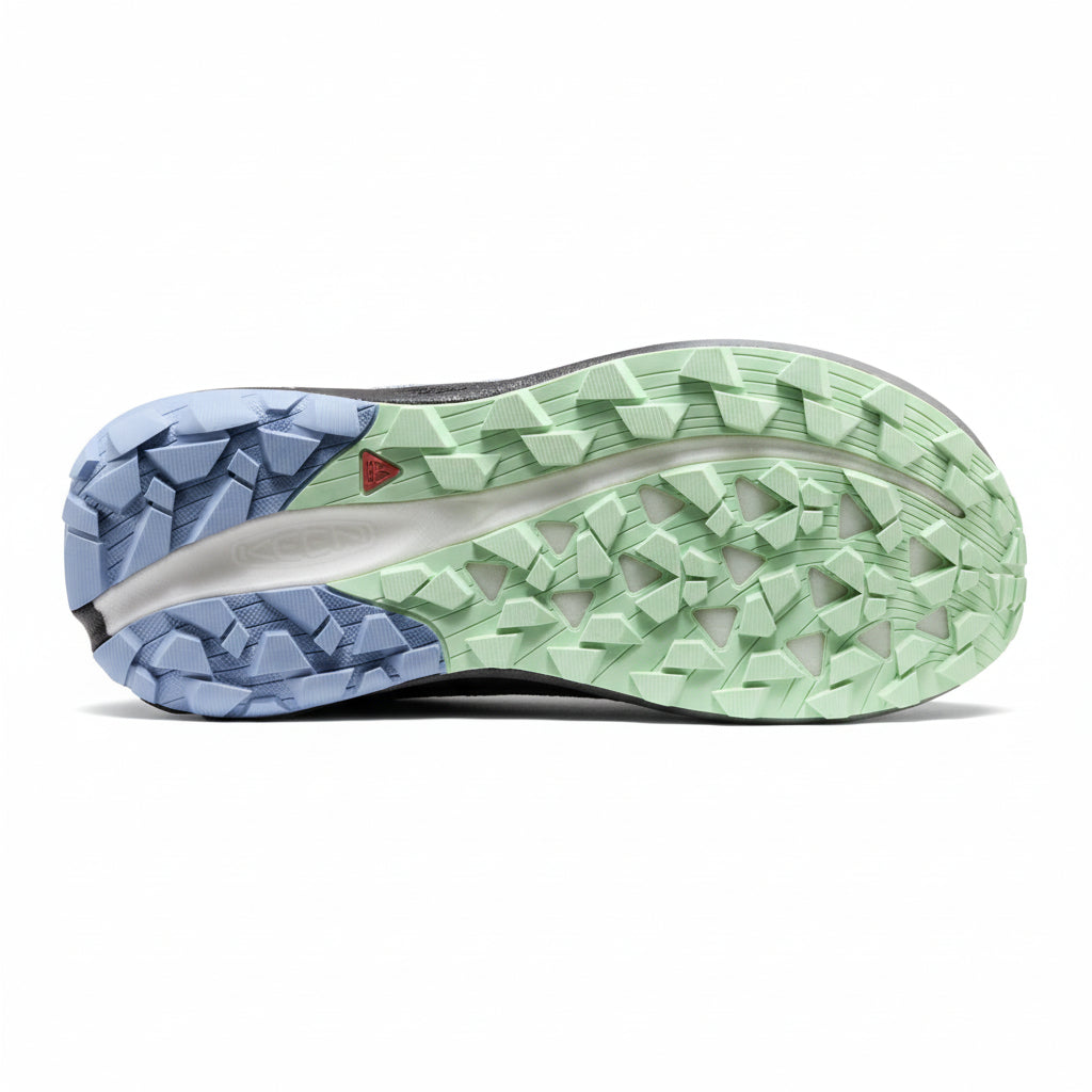 Zapatillas de trail running Seek para mujer Imán/Verde panorámico