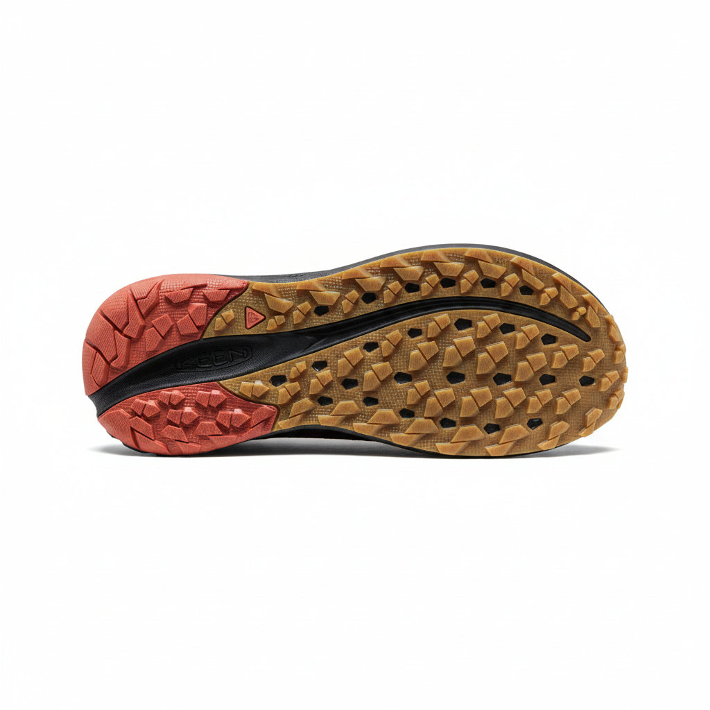 Zapatillas de trail running impermeables Roam para hombre Verde oliva oscuro/Ladrillo quemado