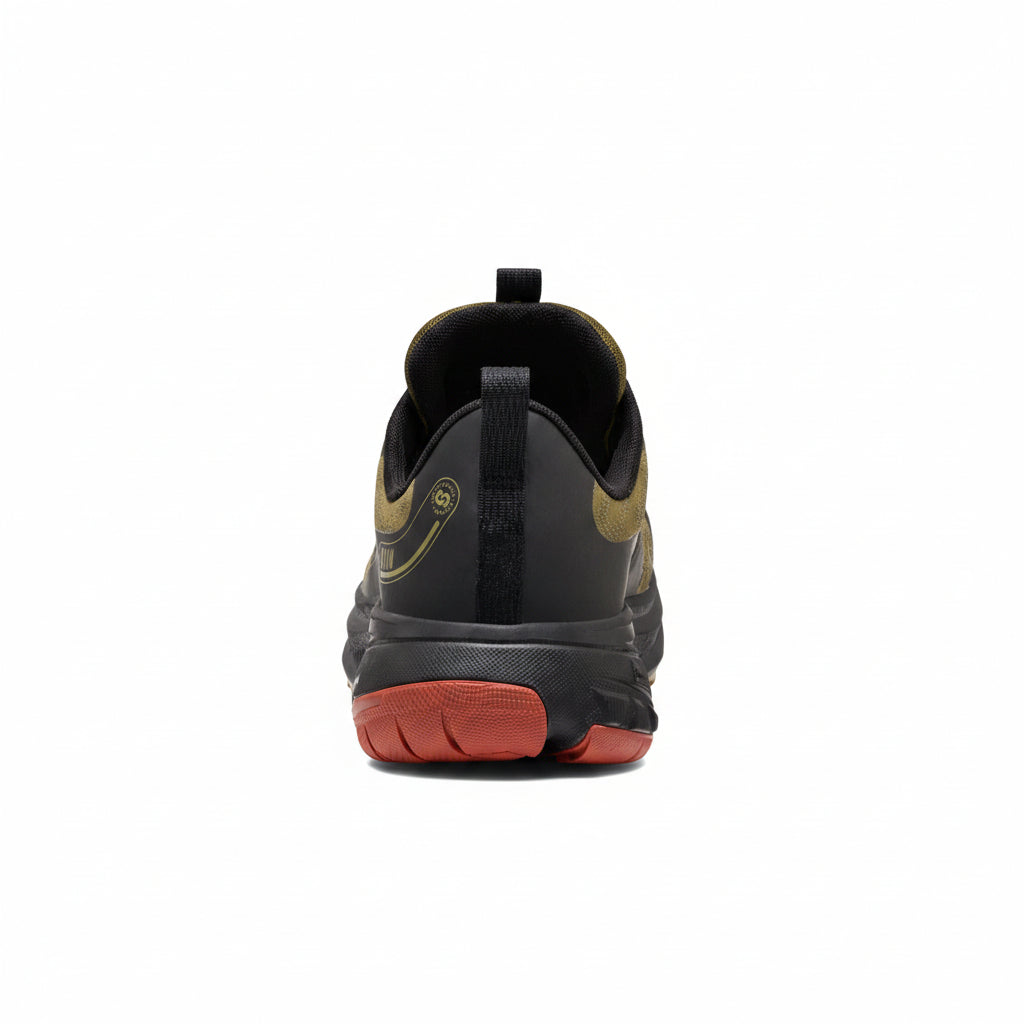 Zapatillas de trail running impermeables Roam para hombre Verde oliva oscuro/Ladrillo quemado