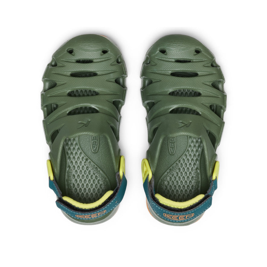 Zueco HyperFLT para niños pequeños Bronze Green/Orange Peel