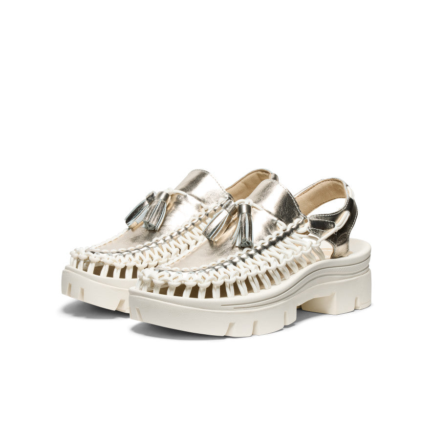 Sandalias con borlas UNEEK PLT para todos los géneros Champagne Gold/Star White -  2