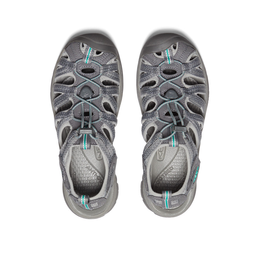 Sandalia Whisper para mujer Medium Grey/Peacock Green -  4