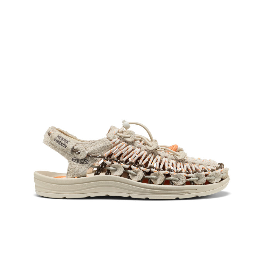 Zapatilla UNEEK x Henrik Vibskov de cuero unisex Tangerine Cream -  1