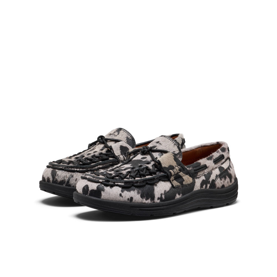 Mocasines UNEEK para mujer Nocturnal Cow Black