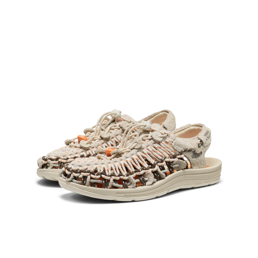 Zapatilla UNEEK x Henrik Vibskov de cuero unisex Tangerine Cream -  2