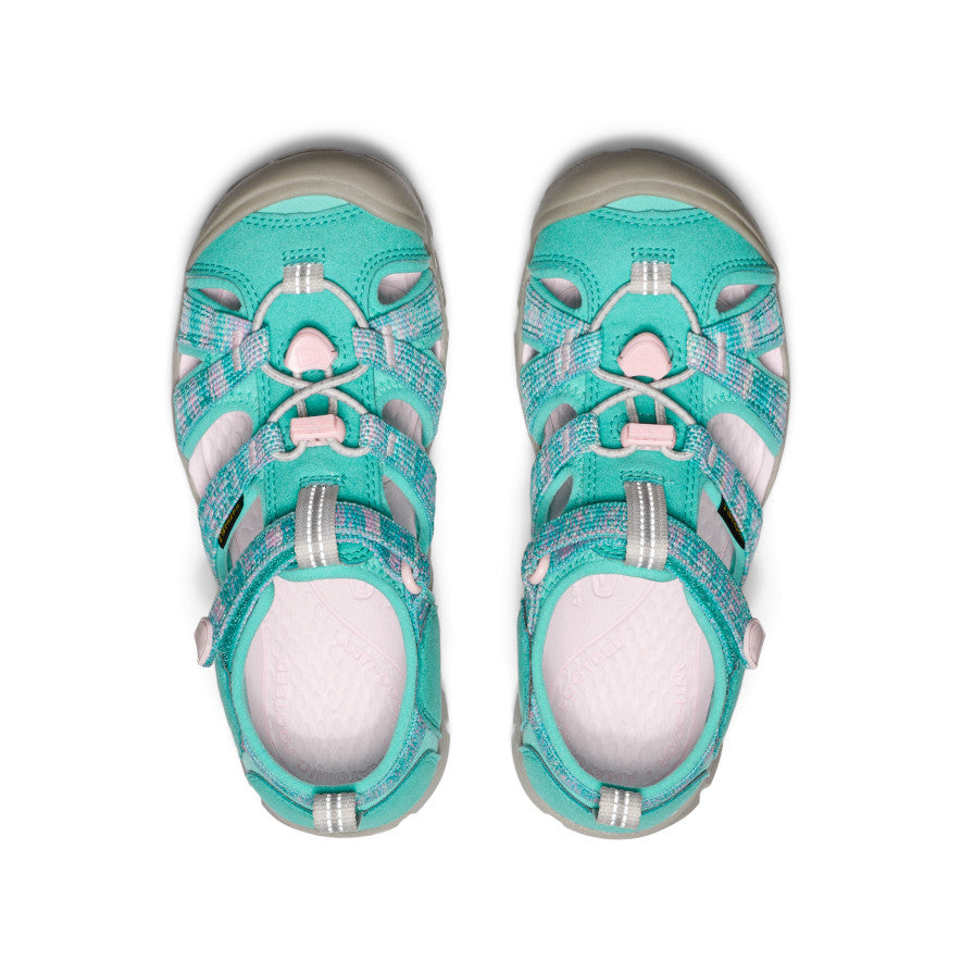 Seacamp II CNX para niños grandes Bright Aqua/Giggle Pink