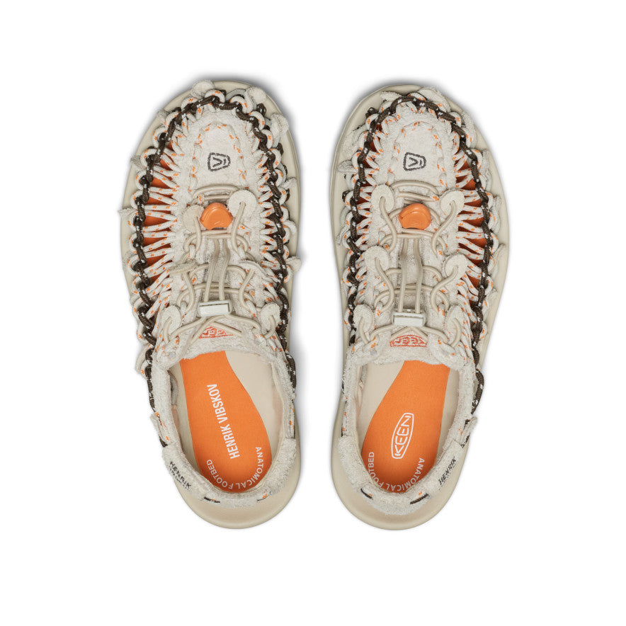 Zapatilla UNEEK x Henrik Vibskov de cuero unisex Tangerine Cream -  4