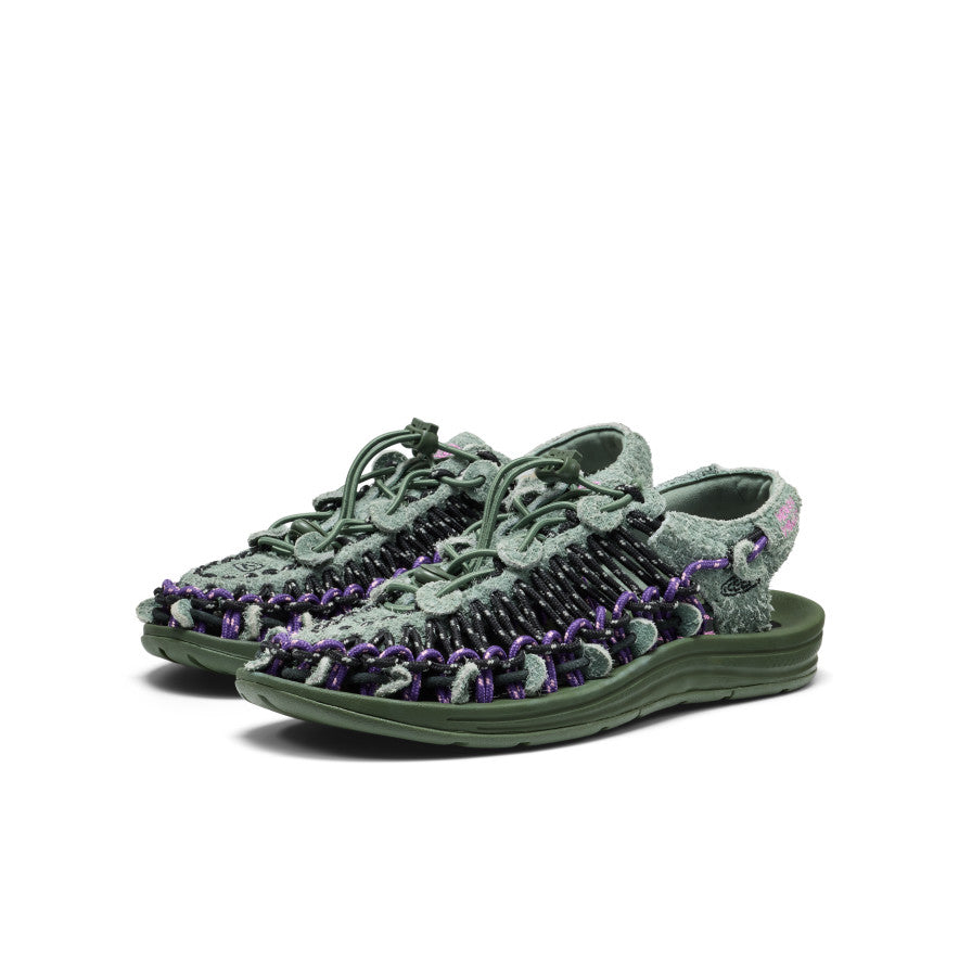 Zapatilla UNEEK x Henrik Vibskov de cuero unisex Green Spring -  2