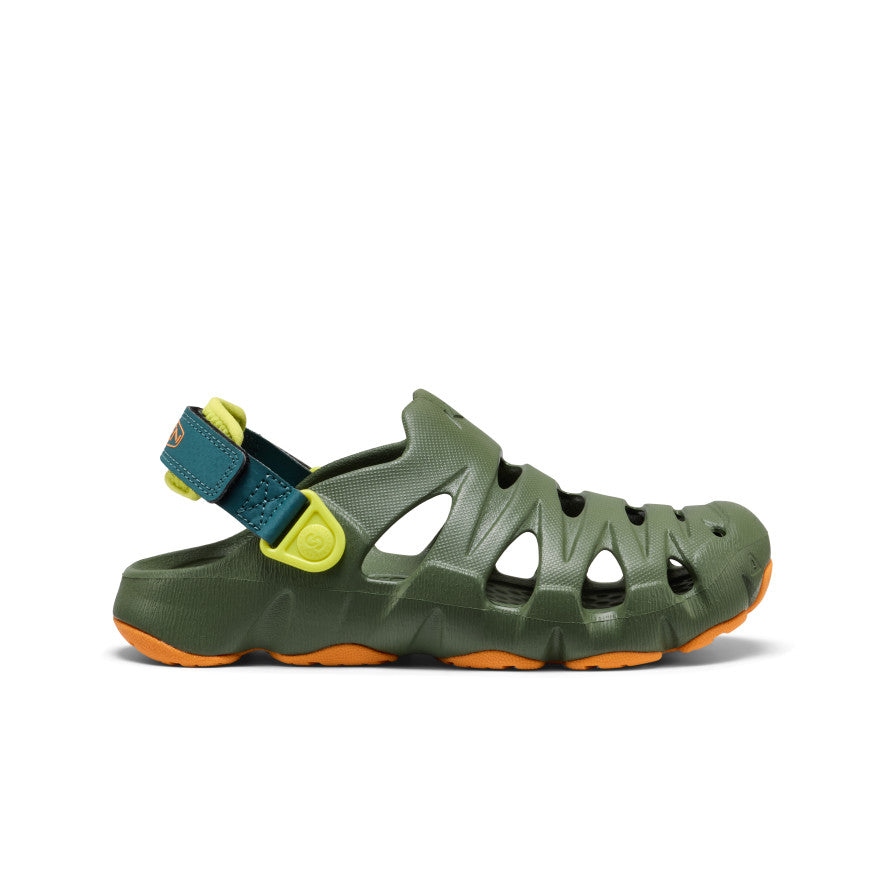 Zuecos HyperFLT para niños mayores Bronze Green/Orange Peel -  1