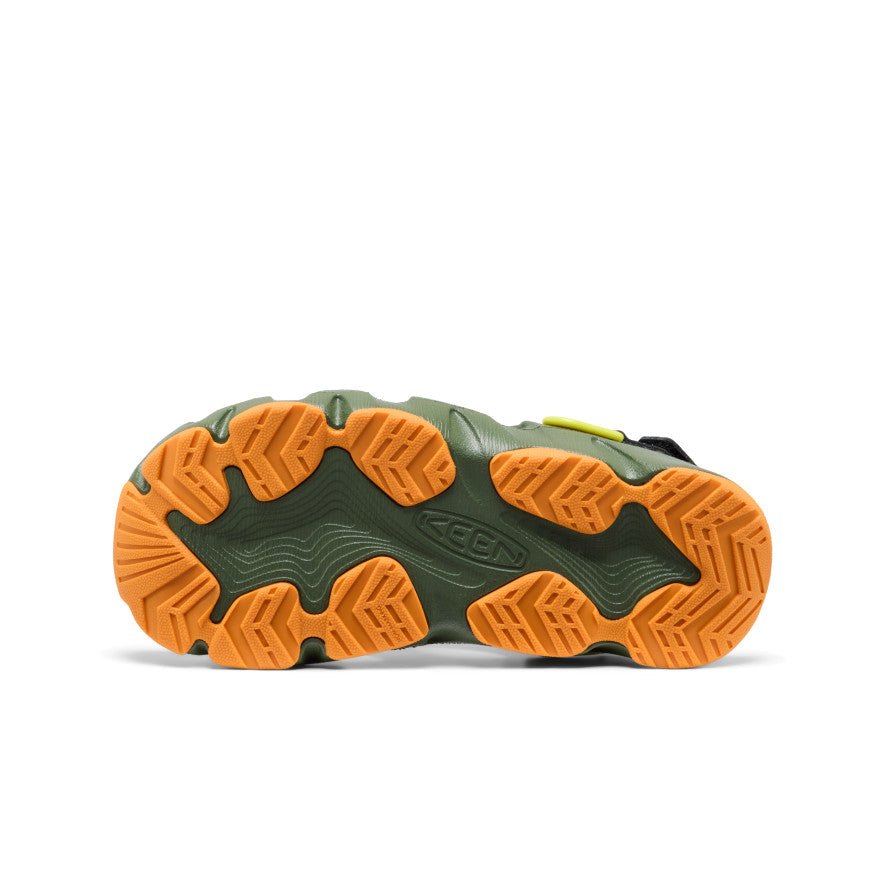Zuecos HyperFLT para niños mayores Bronze Green/Orange Peel -  6