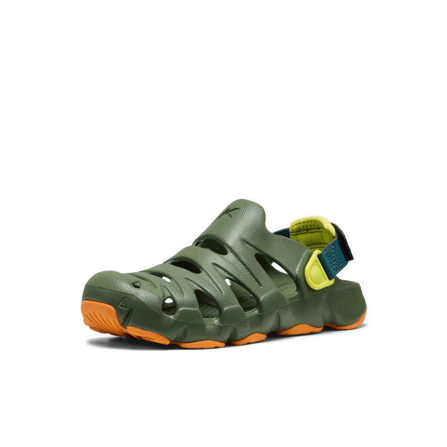 Zuecos HyperFLT para niños mayores Bronze Green/Orange Peel -  3